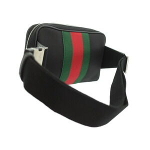 Gucci Bag Bum Belt Sherry Line Body Black Crossbody